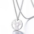 Amazon European and American New Fitness Barbell Dumbbell Accessories Stainless Steel Necklace Men's Pendant Cross-Border Jewelry