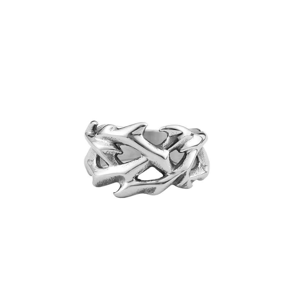 Fashion 316L Stainless Steel Simple Rings For Men Women Punk Hip Hop Square Band Flat Top Signet Ring Charm Party Jewelry Gifts