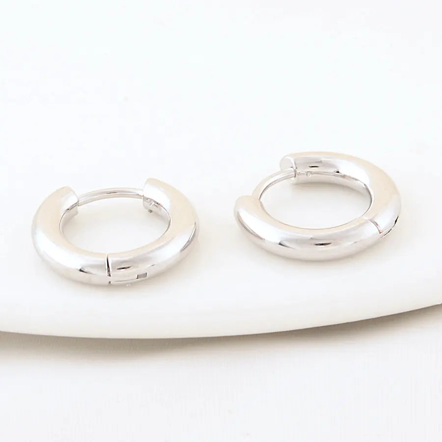 16MM 18MM 20MM 14K Gold Color Stainless Steel Round Earrings Hoops High Quality Jewelry Making Supplies Diy Findings Accessories