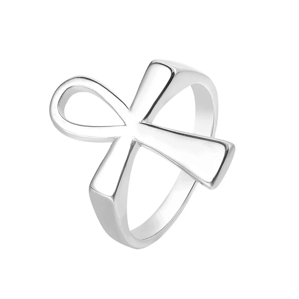 Fashion 316L Stainless Steel Simple Rings For Men Women Punk Hip Hop Square Band Flat Top Signet Ring Charm Party Jewelry Gifts