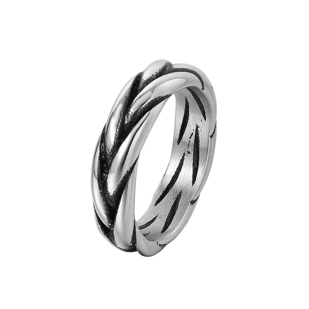 Fashion 316L Stainless Steel Simple Rings For Men Women Punk Hip Hop Square Band Flat Top Signet Ring Charm Party Jewelry Gifts