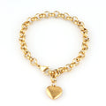 316L Stainless Steel Heart Bracelet For Women Fashion   Heart Pendant Chain Bracelets Jewelry Gift