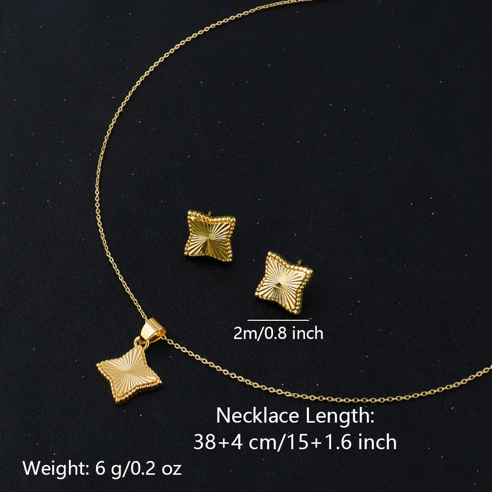 316L Stainless Steel Pendant Necklace18K Gold Plated Fashion Jewelry Individualistic Waterproof Holiday Jewelry Accessories